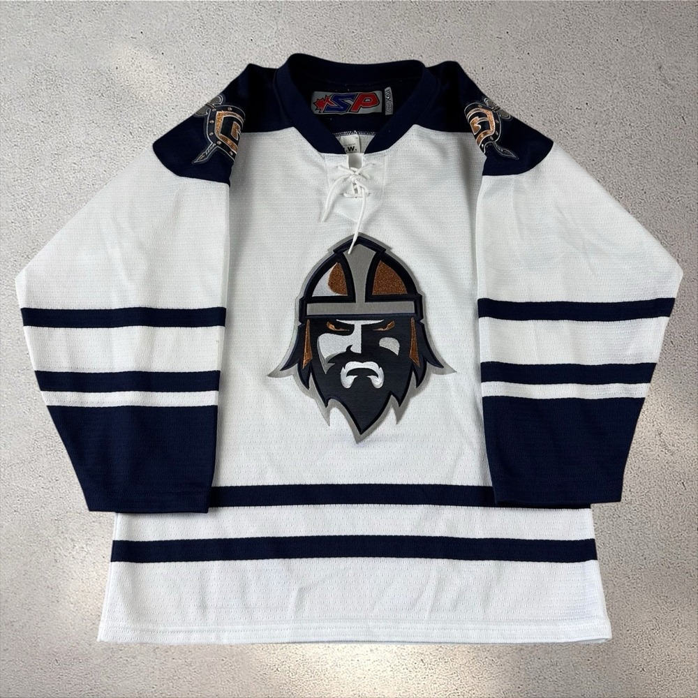 Greenville Road Warriors Hockey Jersey Youth L/XL‎ Fits Women's Small ECHL